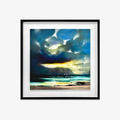 Pagazzi West Coast Blues II Framed Wall Art 60x60