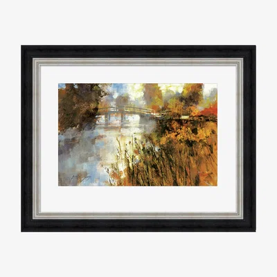 Pagazzi Bridge at Autumn Morning Wall Art 60x80