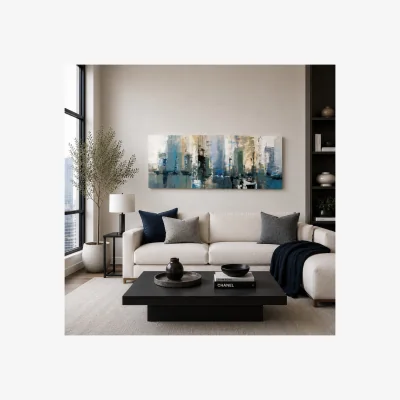 Pagazzi Winter Metropolis 50x100cm Canvas