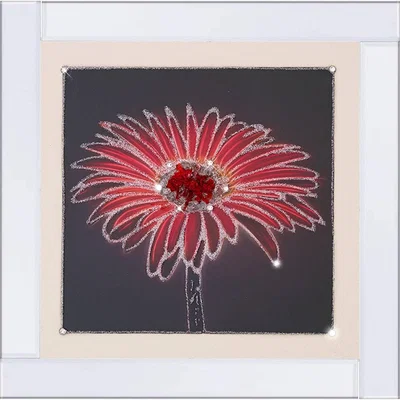Pagazzi Glowing Gerbera Liquid Art Red