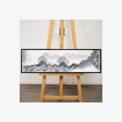 Pagazzi Misty Morning Canvas With Black Frame 50x100cm