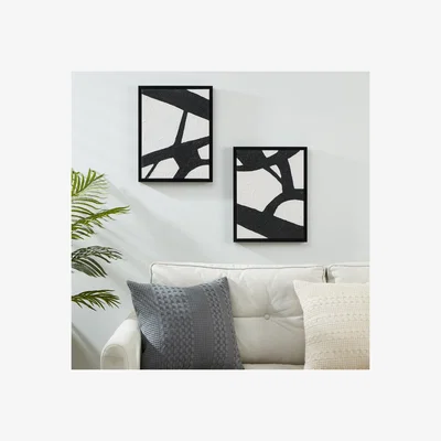 Pagazzi Roberval 2 Set Canvas in Black and White