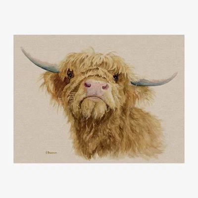 Pagazzi Donald the Highland Cow Canvas