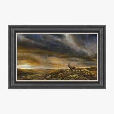 Pagazzi Highland Stag Landscape Framed Art