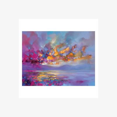 Pagazzi Magenta Refraction Canvas
