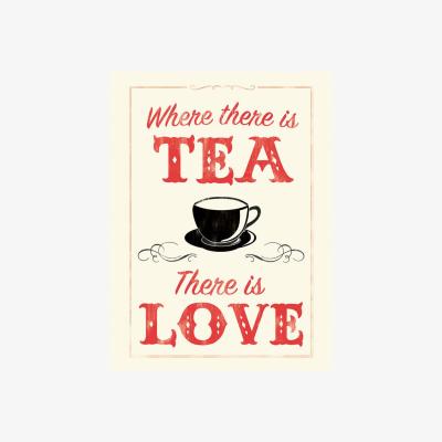Pagazzi Where There Is Tea, There Is Love Canvas