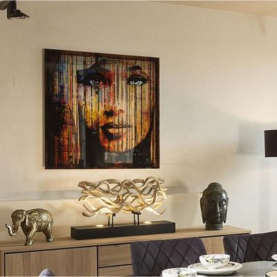 Quatropi Stunning Large 1 x 1m  Cobra Art On Acrylic Trigger Multicoloured Face