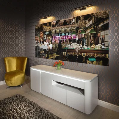 Quatropi Stunning Large photographic 120x250 Acrylic Art Gangster Reunion 7790
