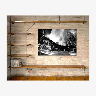 Quatropi Large photographic 80x120 Acrylic Art Black and white City Scape 5267