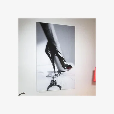 Quatropi Stunning Large photographic Art On Acrylic.Stiletto and Handcuffs 4720