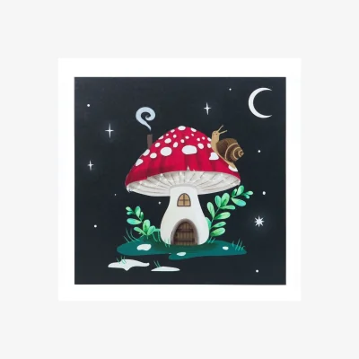 The Range Something Different Gnome Sweet Gnome Canvas Light Up Plaque - Black