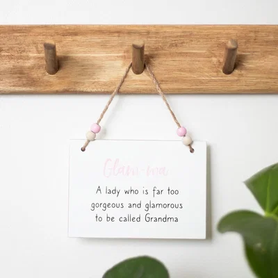 The Range Small Hanging Novelty Sign - Glam Ma