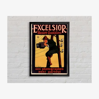 The Range Excelsior Affiche Framed Print Art Classic Prints - Black
