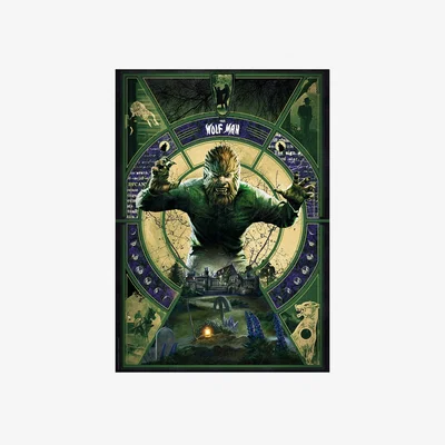 The Range Universal Monsters The Wolfman Limited Edition Art Print - Multi