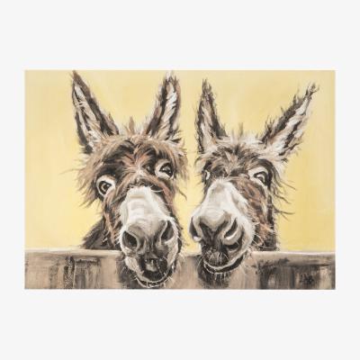 The Range Louise Brown Donkeys Canvas