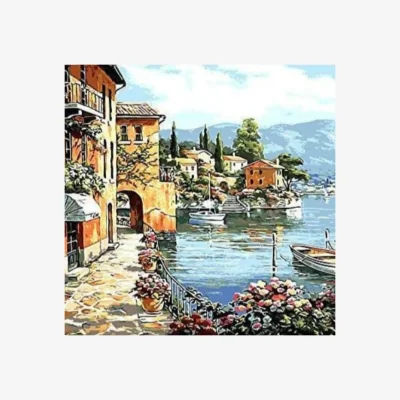 The Range France Harbor Painting by Numbers Kit - Multi