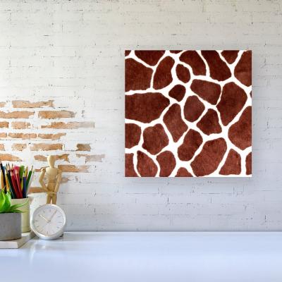 The Range Giraffe Spots Print Canvas Print - Brown / Small
