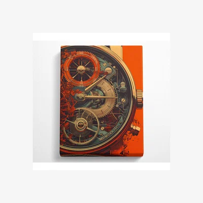 The Range Clockwork Watch Canvas Print - Black / 101.6cm