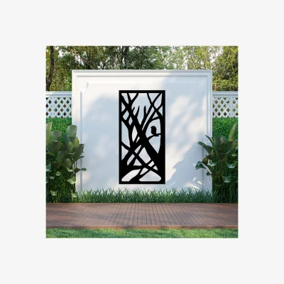 The Range Gardnielsium Screen Metal Wall Art - Black