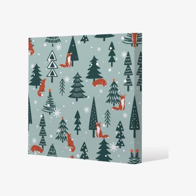 The Range Fir-Trees Snow Gallery Canvas - Green / 77cm