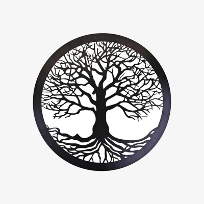 The Range Tree Of Life Wall Decor - Black