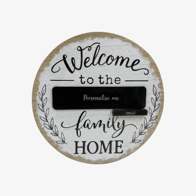 The Range Personalised Welcome Home Sign - White