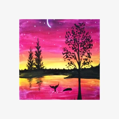 The Range Mystical Night Sky Diamond Painting Kit - Pink
