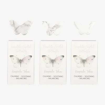 The Range Something Different Howlite Butterfly Keepsakes (Pack of 12) - White