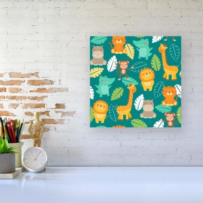The Range Jungle Animals Canvas Print - Green / Large