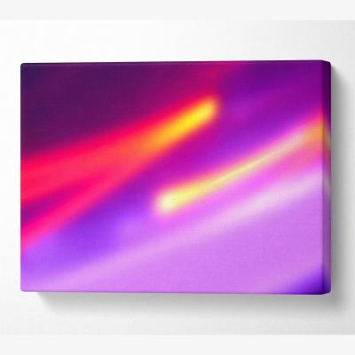 The Range Light Orbs Canvas Print Wall Art - Yellow / 35.56cm
