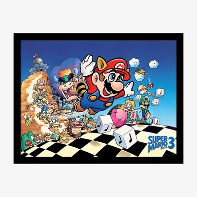 The Range Super Mario Bros. 3 (Art) Framed Print