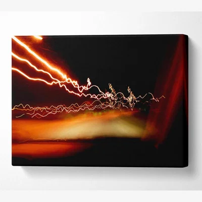 The Range Lightning Fast Canvas Print Wall Art - Yellow / 66.04cm