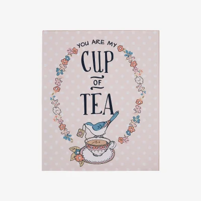 The Range Pretty Things Cup of Tea Wall Plaque - Assorted