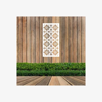 The Range Rudordote Screen Metal Wall Art - White
