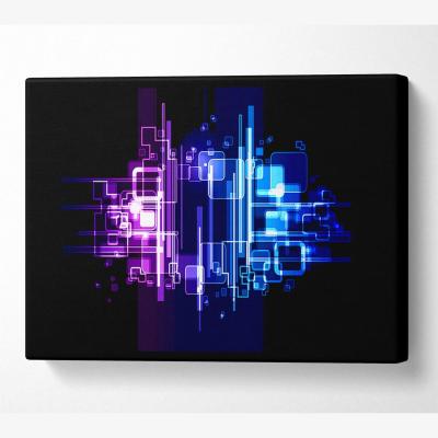 The Range Polar Opposites Canvas Print Wall Art - Yellow / 81.28cm