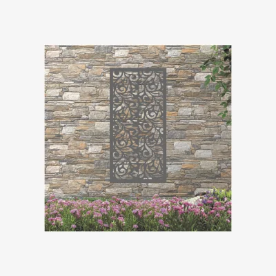 The Range Dragon Herb Screen Metal Wall Art - Anthracite grey