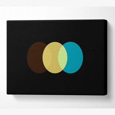 The Range Triple Headlight Canvas Print Wall Art - Yellow / 35.56cm