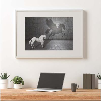 The Range Hidden Potential - Pegasus Art Print - Grey / 84.1cm