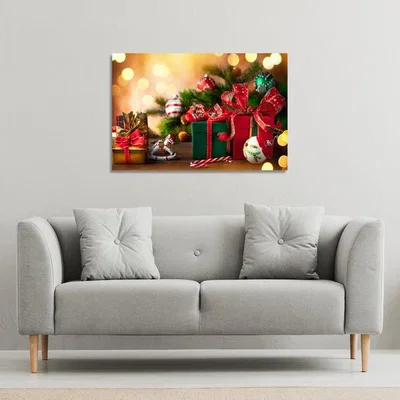 The Range Christmas Holidays Gallery Canvas - Green / 51cm / 77cm