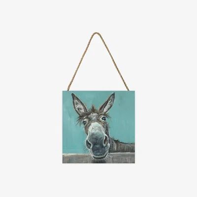 The Range Louise Brown (Well Hello There) 20X20 Wooden Block - White