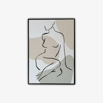 The Range Abstract Nude Silhouette Canvas