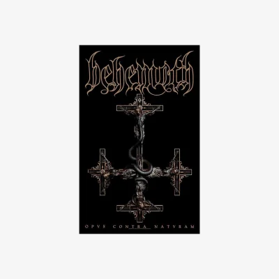 The Range Behemoth Opvs Contra Natvram Textile Poster - Black