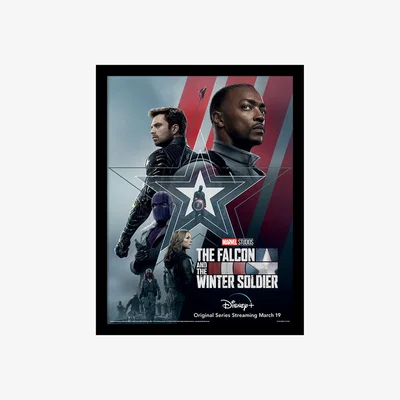 The Range The Falcon and the Winter Soldier (Stars And Stripes) Framed Print