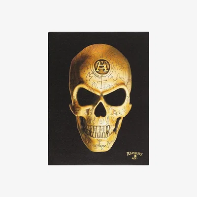 The Range Omega Skull Canvas Art Plaque - Black