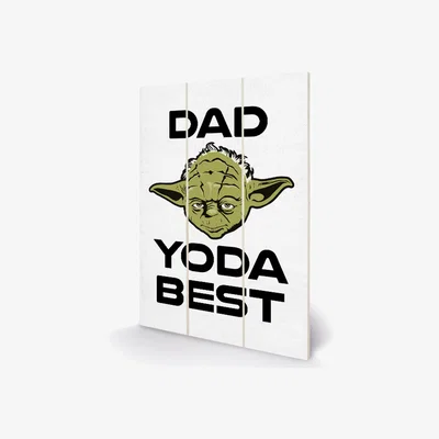 The Range Star Wars (Dad Yoda Best) Micro Wood