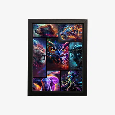 The Range Animals Metal Wall Art - Silver / 500g