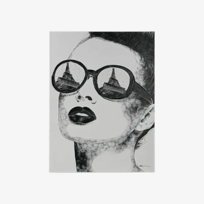The Range Eiffel Tower Sunglasses Reflection Art - Black