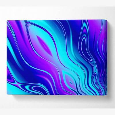 The Range Liquid Movement Canvas Print Wall Art - Yellow / 101.6cm