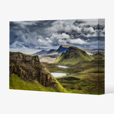 The Range Highland,Scotland Canvas Print - Blue / 114cm / 77cm