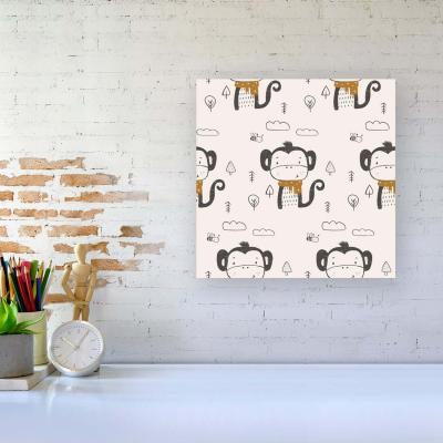 The Range Monkey Forest Canvas Print - Brown / Small